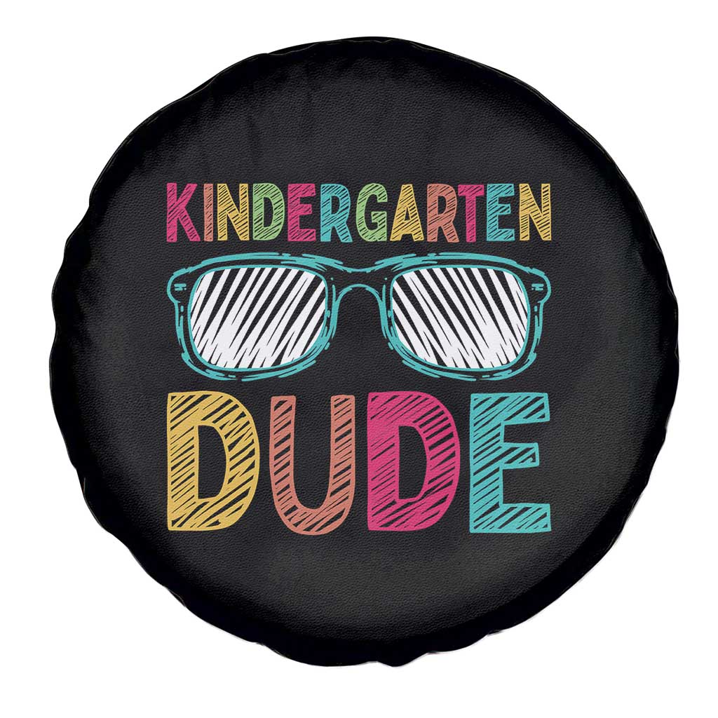 Kindergarten Dude Spare Tire Cover Funny First Day Back to School Student