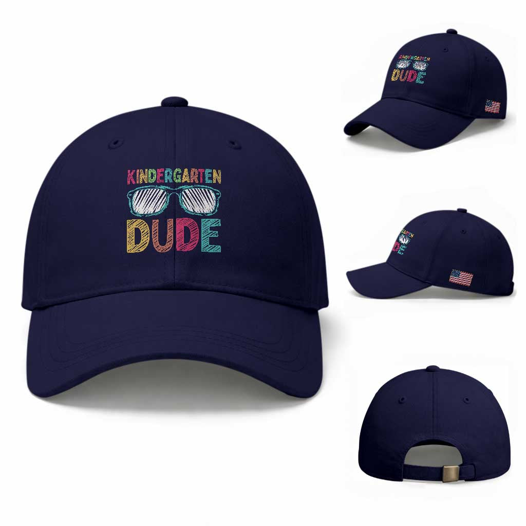 Kindergarten Dude Baseball Cap Funny First Day Back to School Student