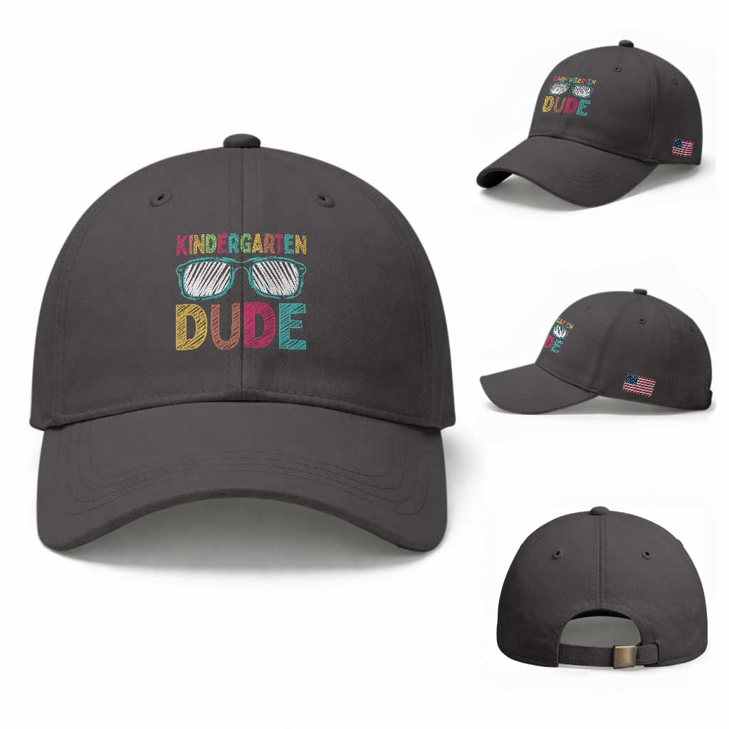 Kindergarten Dude Baseball Cap Funny First Day Back to School Student