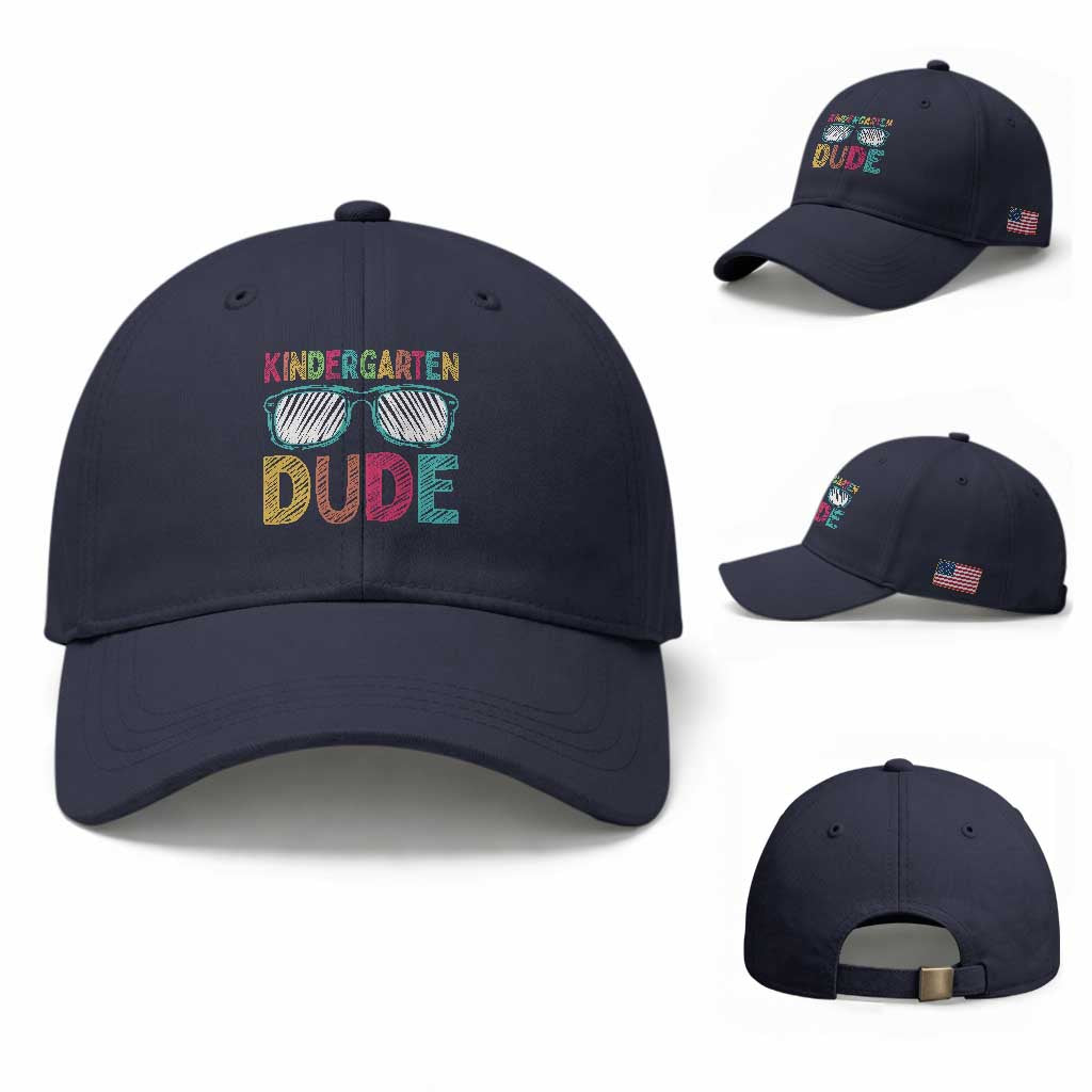 Kindergarten Dude Baseball Cap Funny First Day Back to School Student