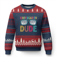 Kindergarten Dude Ugly Christmas Sweater Funny First Day Back to School Student