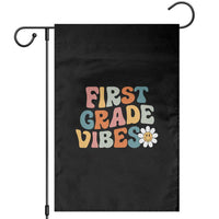 Retro 1st Day of School Garden Flag First Grade Vibes 1st Grade Team