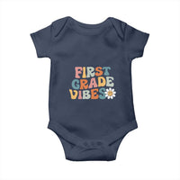 Retro 1st Day of School Baby Onesie First Grade Vibes 1st Grade Team