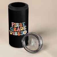 Retro 1st Day of School 4 in 1 Can Cooler Tumbler First Grade Vibes 1st Grade Team