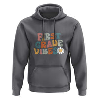 Retro 1st Day of School Hoodie First Grade Vibes, 1st Grade Team - Wonder Print Shop