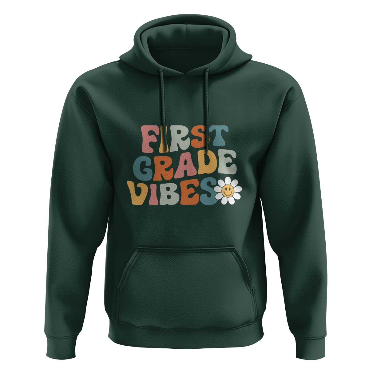 Retro 1st Day of School Hoodie First Grade Vibes, 1st Grade Team - Wonder Print Shop