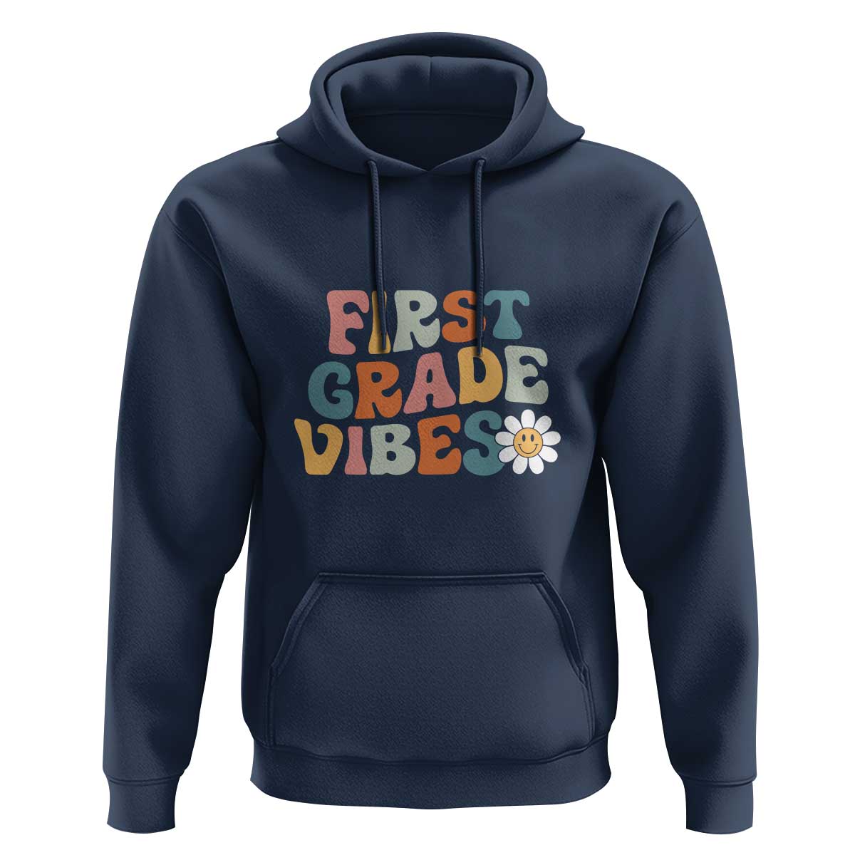 Retro 1st Day of School Hoodie First Grade Vibes, 1st Grade Team - Wonder Print Shop