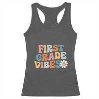 Retro 1st Day of School Racerback Tank Top First Grade Vibes 1st Grade Team