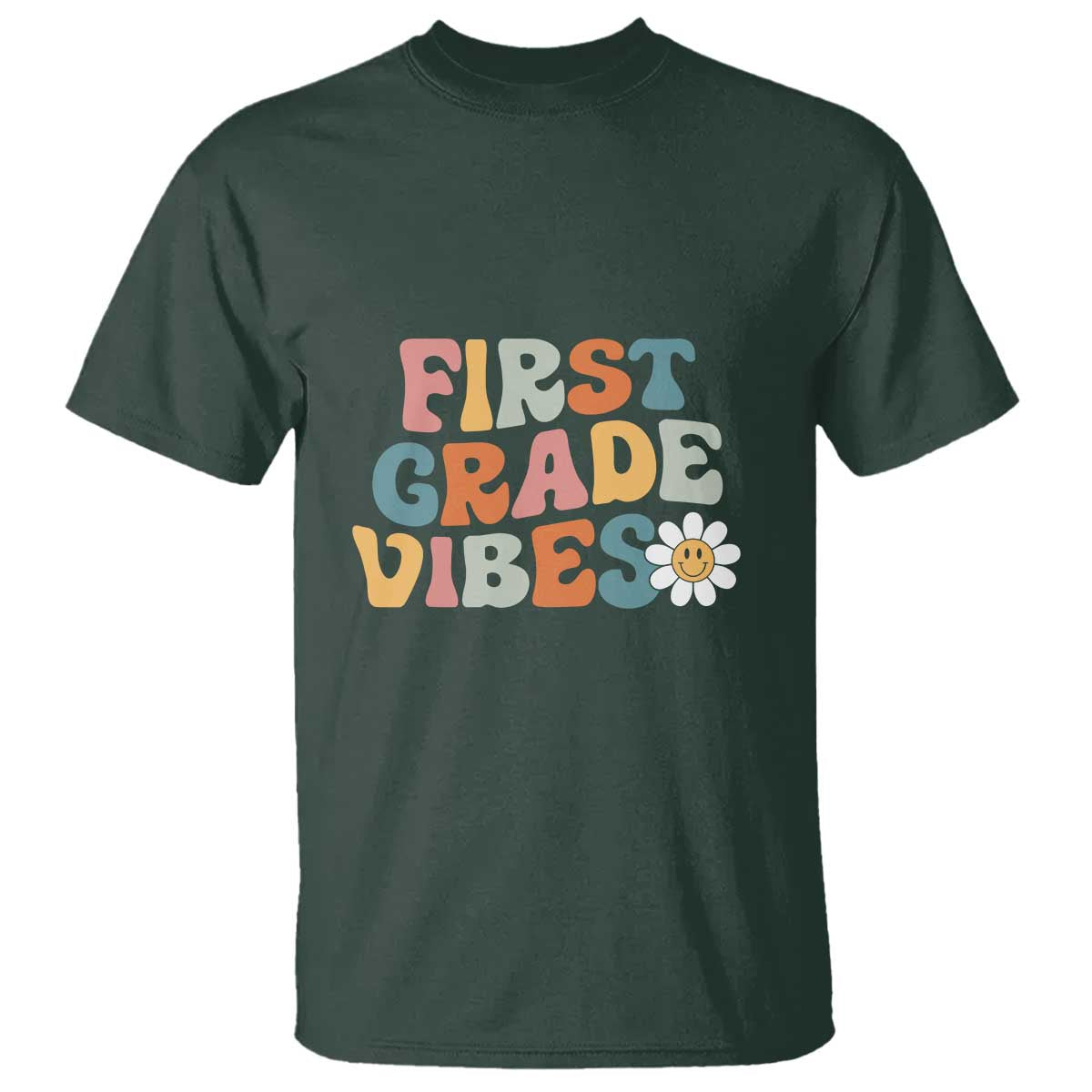 Retro 1st Day of School T Shirt First Grade Vibes, 1st Grade Team - Wonder Print Shop