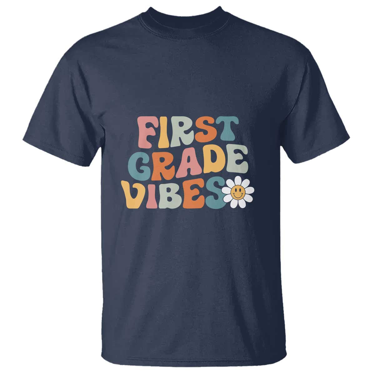Retro 1st Day of School T Shirt First Grade Vibes, 1st Grade Team - Wonder Print Shop