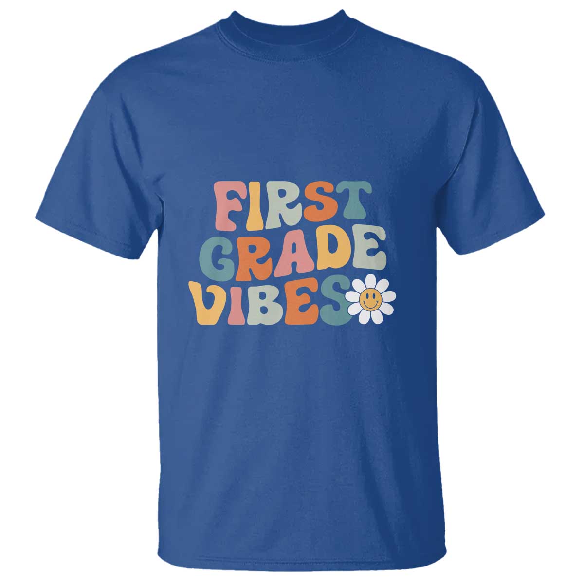 Retro 1st Day of School T Shirt First Grade Vibes, 1st Grade Team - Wonder Print Shop