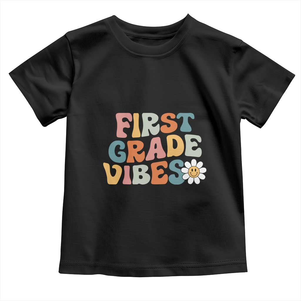 Retro 1st Day of School Toddler T Shirt First Grade Vibes 1st Grade Team