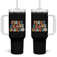 Retro 1st Day of School Tumbler With Handle First Grade Vibes 1st Grade Team