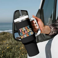 Retro 1st Day of School Tumbler With Handle First Grade Vibes 1st Grade Team