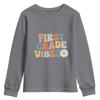 Retro 1st Day of School Youth Sweatshirt First Grade Vibes 1st Grade Team
