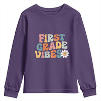 Retro 1st Day of School Youth Sweatshirt First Grade Vibes 1st Grade Team