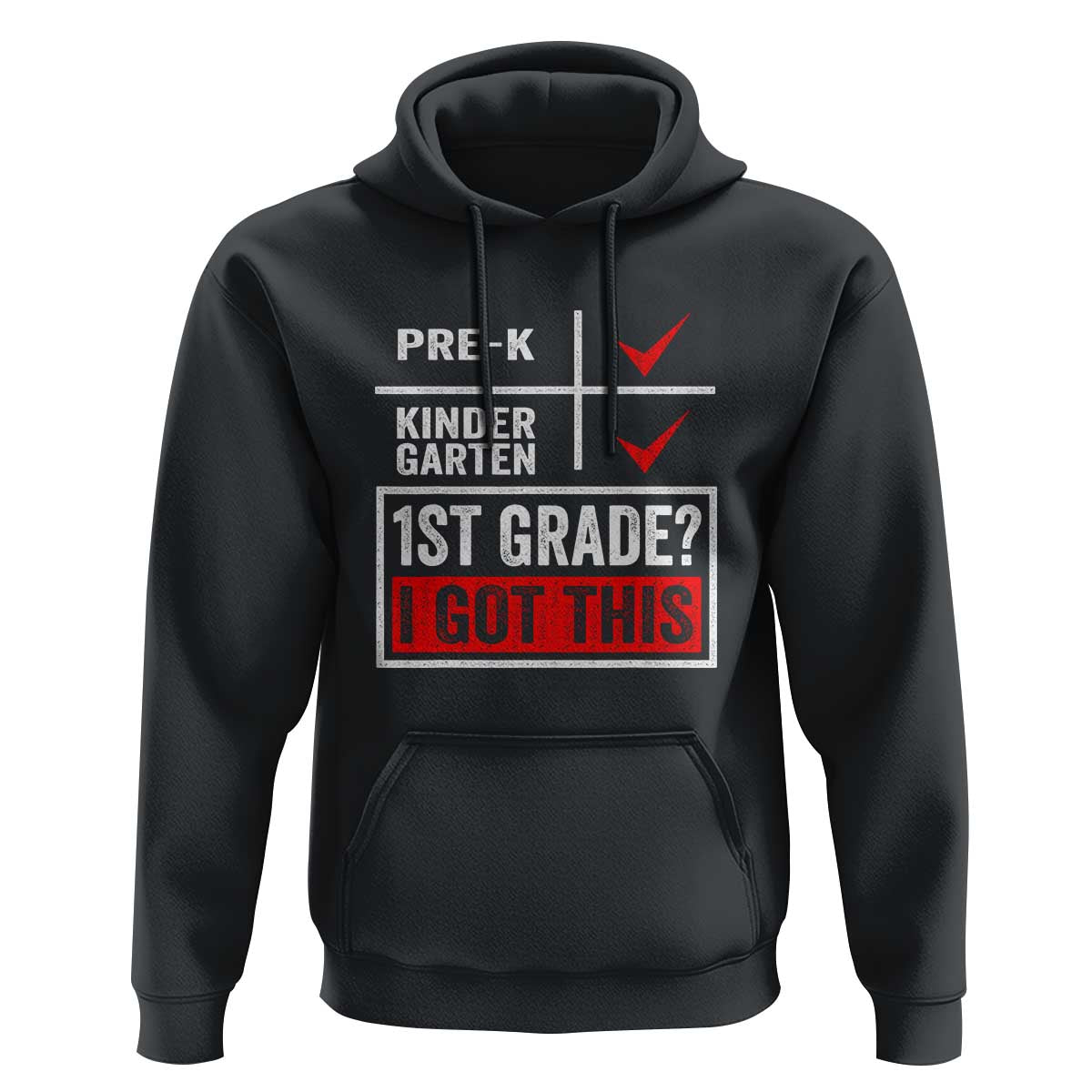 Boys and Girls First Day of First Grade Hoodie Back to School - Wonder Print Shop