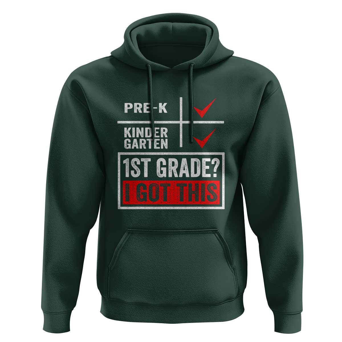 Boys and Girls First Day of First Grade Hoodie Back to School - Wonder Print Shop