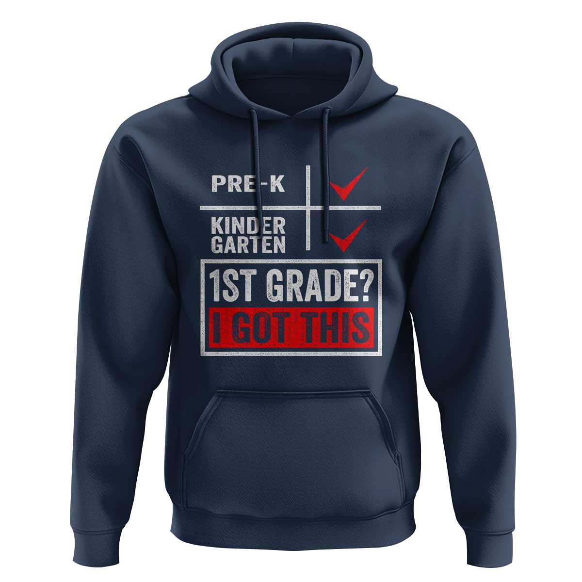 Boys and Girls First Day of First Grade Hoodie Back to School - Wonder Print Shop
