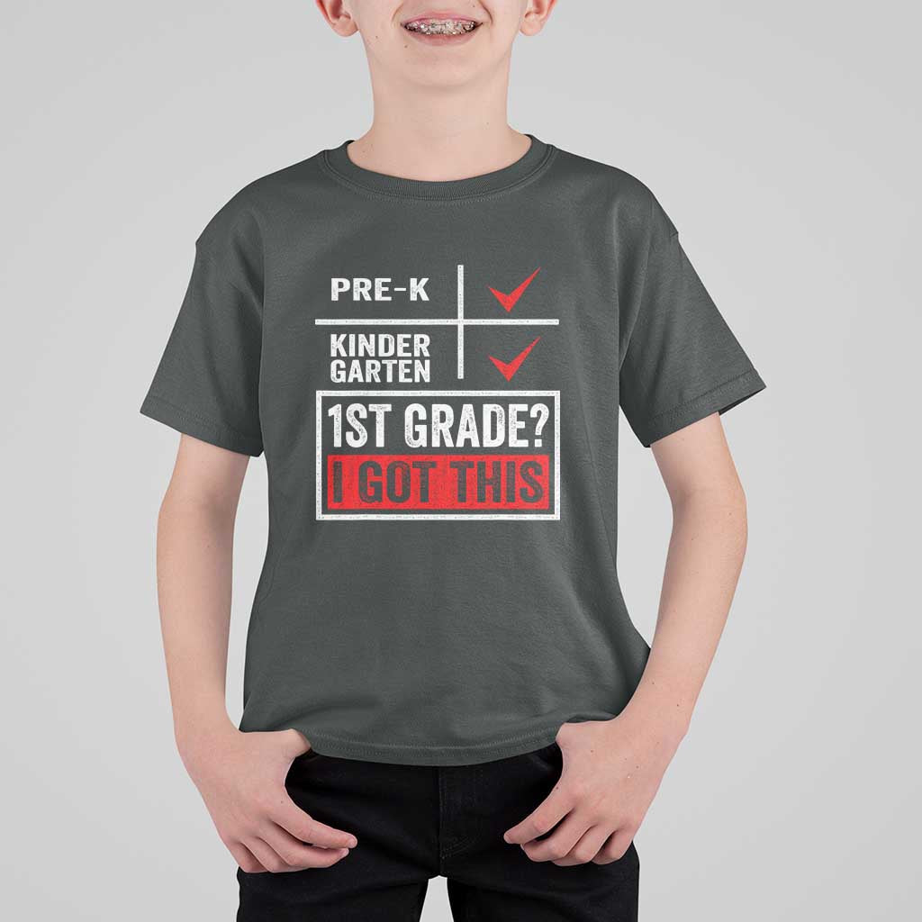 Boys and Girls First Day of First Grade T Shirt For Kid Back to School