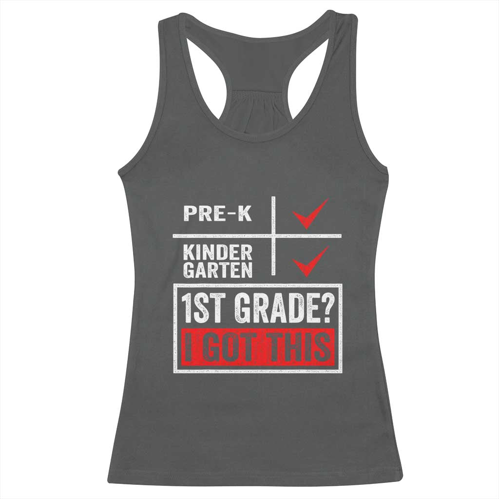 Boys and Girls First Day of First Grade Racerback Tank Top Back to School