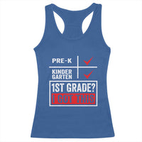 Boys and Girls First Day of First Grade Racerback Tank Top Back to School