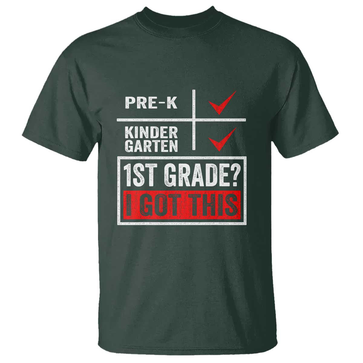 Boys and Girls First Day of First Grade T Shirt Back to School - Wonder Print Shop