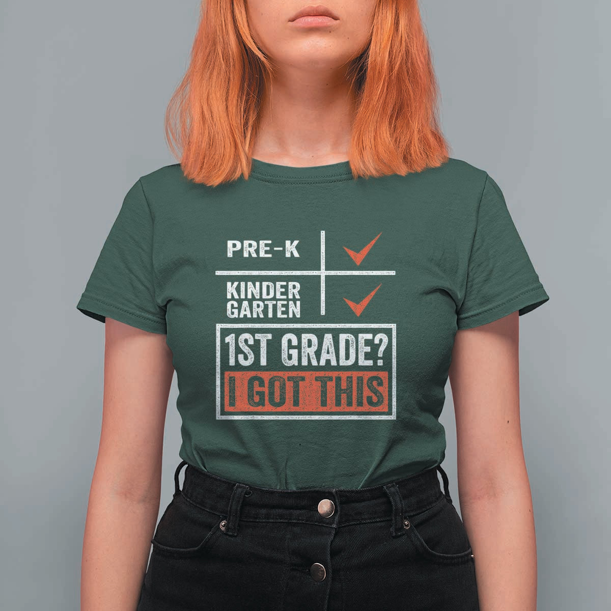 Boys and Girls First Day of First Grade T Shirt For Women Back to School