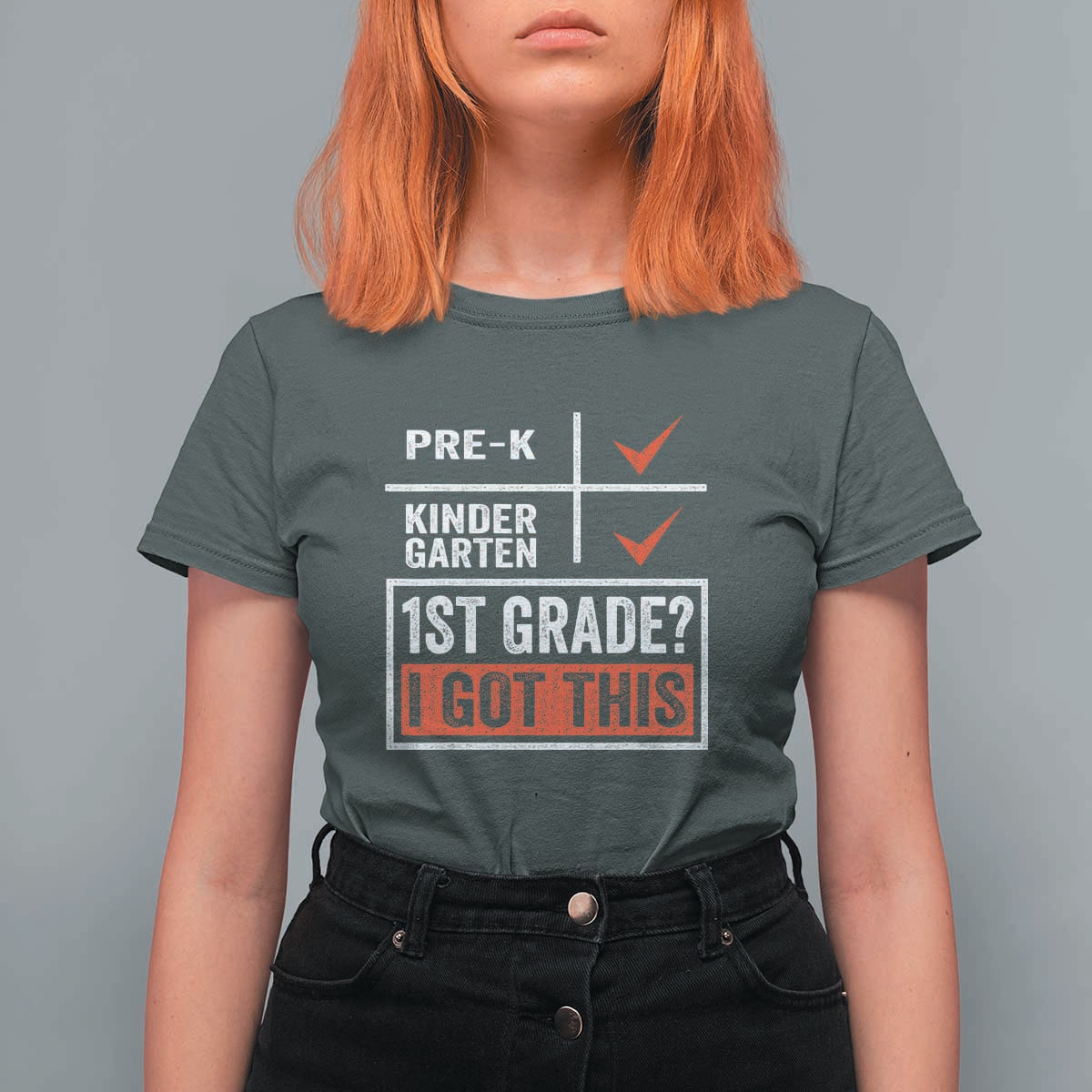 Boys and Girls First Day of First Grade T Shirt For Women Back to School