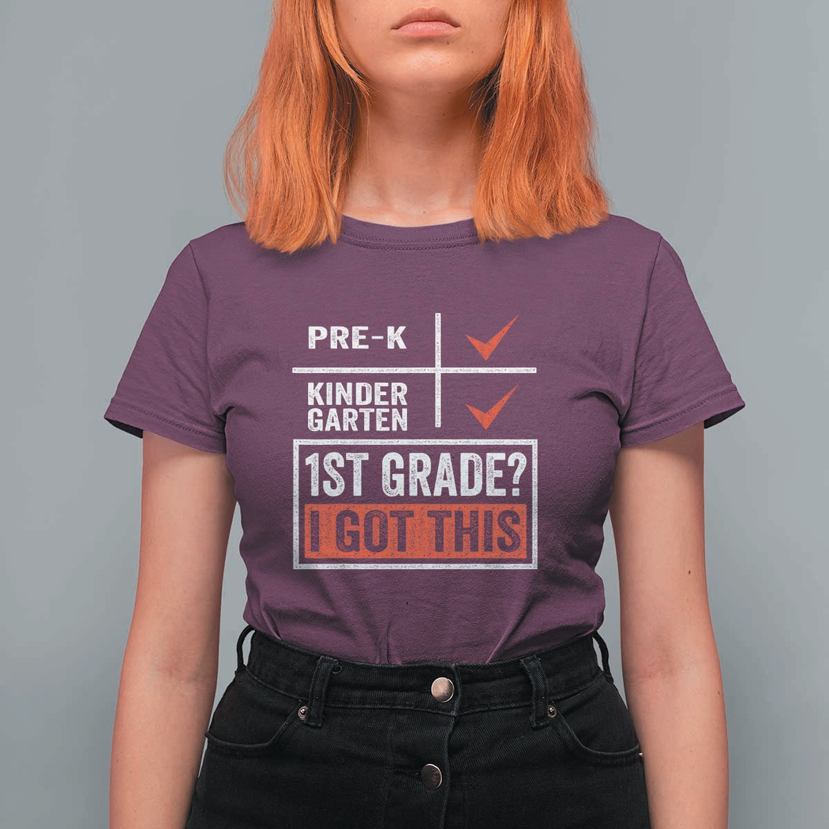 Boys and Girls First Day of First Grade T Shirt For Women Back to School