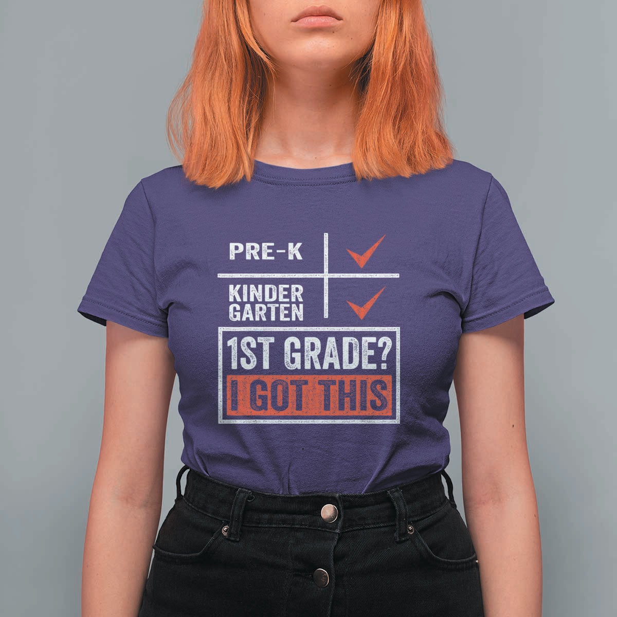 Boys and Girls First Day of First Grade T Shirt For Women Back to School