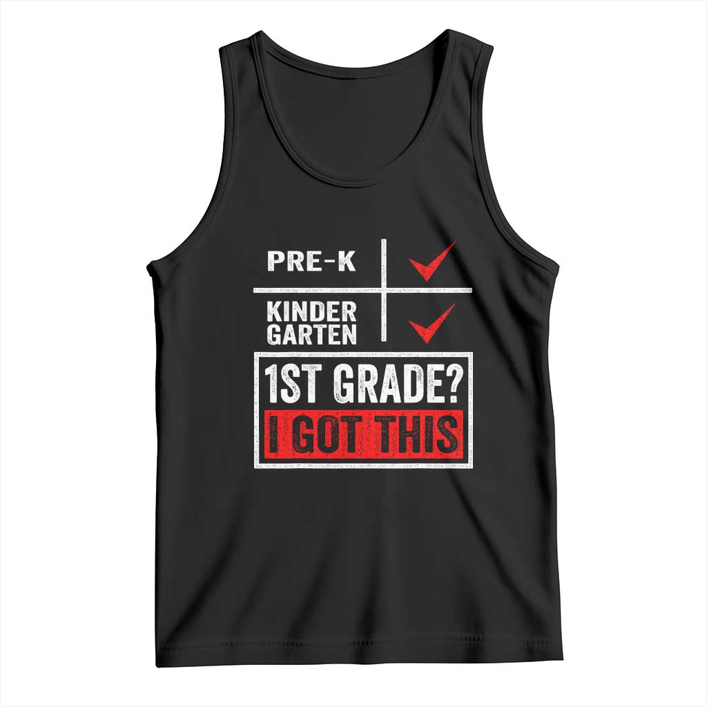 Boys and Girls First Day of First Grade Tank Top Back to School