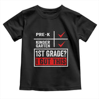 Boys and Girls First Day of First Grade Toddler T Shirt Back to School