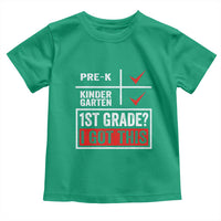 Boys and Girls First Day of First Grade Toddler T Shirt Back to School