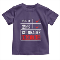 Boys and Girls First Day of First Grade Toddler T Shirt Back to School