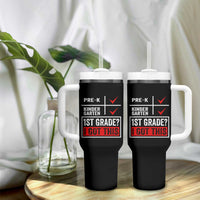 Boys and Girls First Day of First Grade Tumbler With Handle Back to School