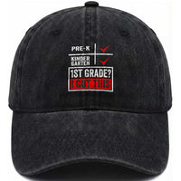 Boys and Girls First Day of First Grade Washed Cotton Baseball Cap Back to School