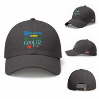 Kindergarten Just Got Cooler Baseball Cap Funny 1st Day Back to School Kids Gift