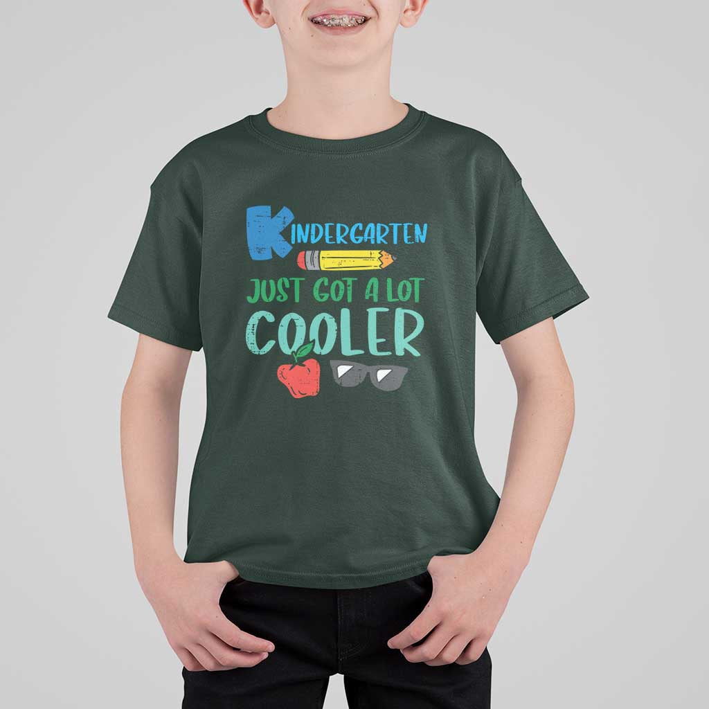 Funny First Day of School T Shirt For Kid Kids Kindergarten Just Got Cooler