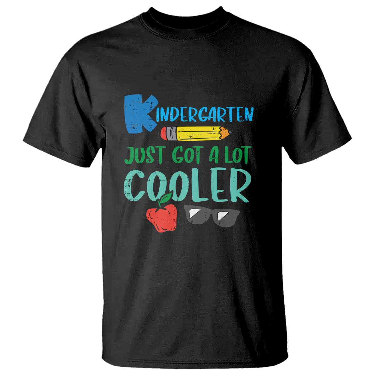 Funny First Day of School T Shirt Kids Kindergarten Just Got Cooler - Wonder Print Shop