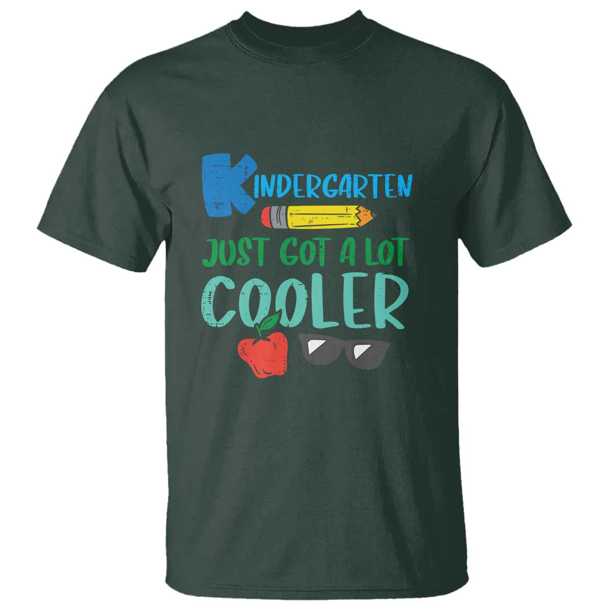 Funny First Day of School T Shirt Kids Kindergarten Just Got Cooler - Wonder Print Shop