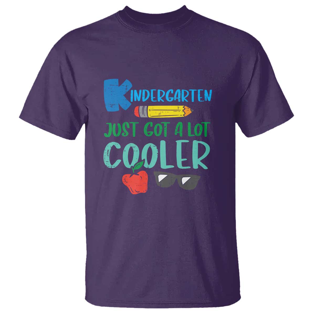 Funny First Day of School T Shirt Kids Kindergarten Just Got Cooler - Wonder Print Shop