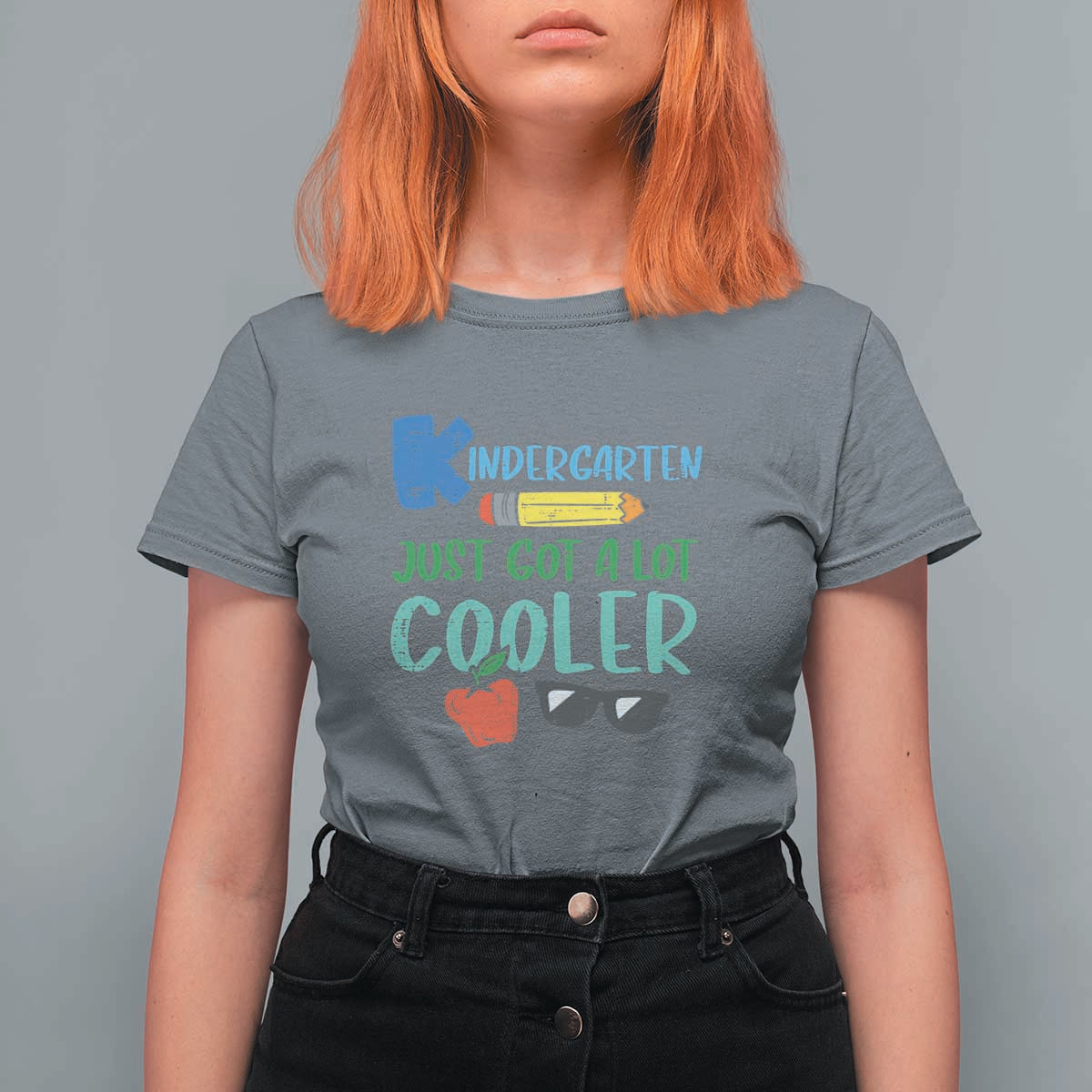 Funny First Day of School T Shirt For Women Kids Kindergarten Just Got Cooler