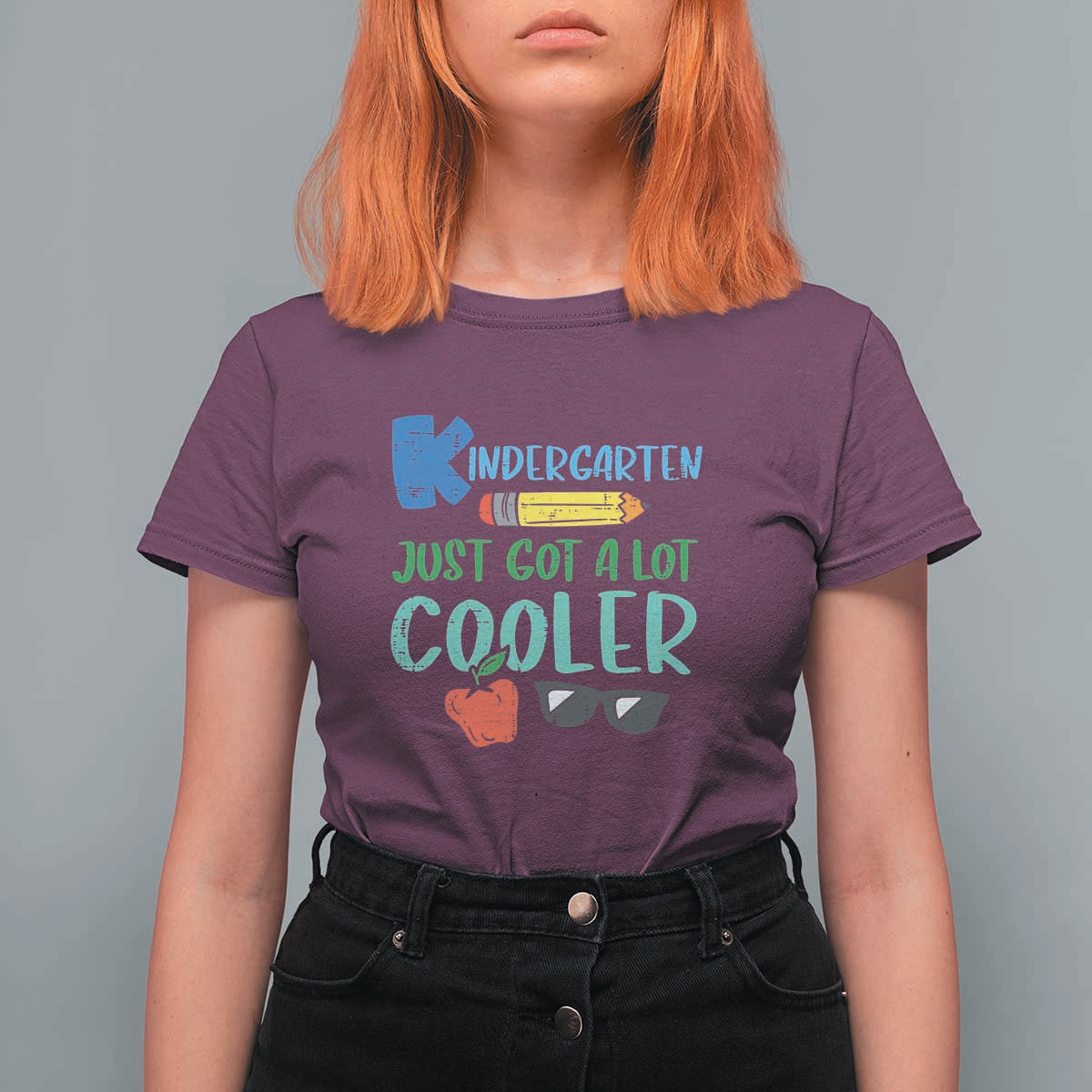 Funny First Day of School T Shirt For Women Kids Kindergarten Just Got Cooler