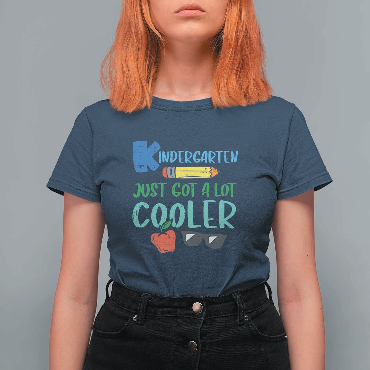 Funny First Day of School T Shirt For Women Kids Kindergarten Just Got Cooler