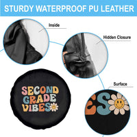 Groovy Retro Second Grade Vibes Spare Tire Cover Back to School 2nd Grade Team