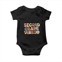 Groovy Retro Second Grade Vibes Baby Onesie Back to School 2nd Grade Team