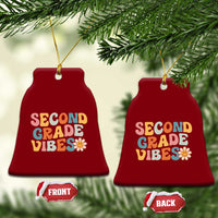 Groovy Retro Second Grade Vibes Ceramic Ornament Back to School 2nd Grade Team