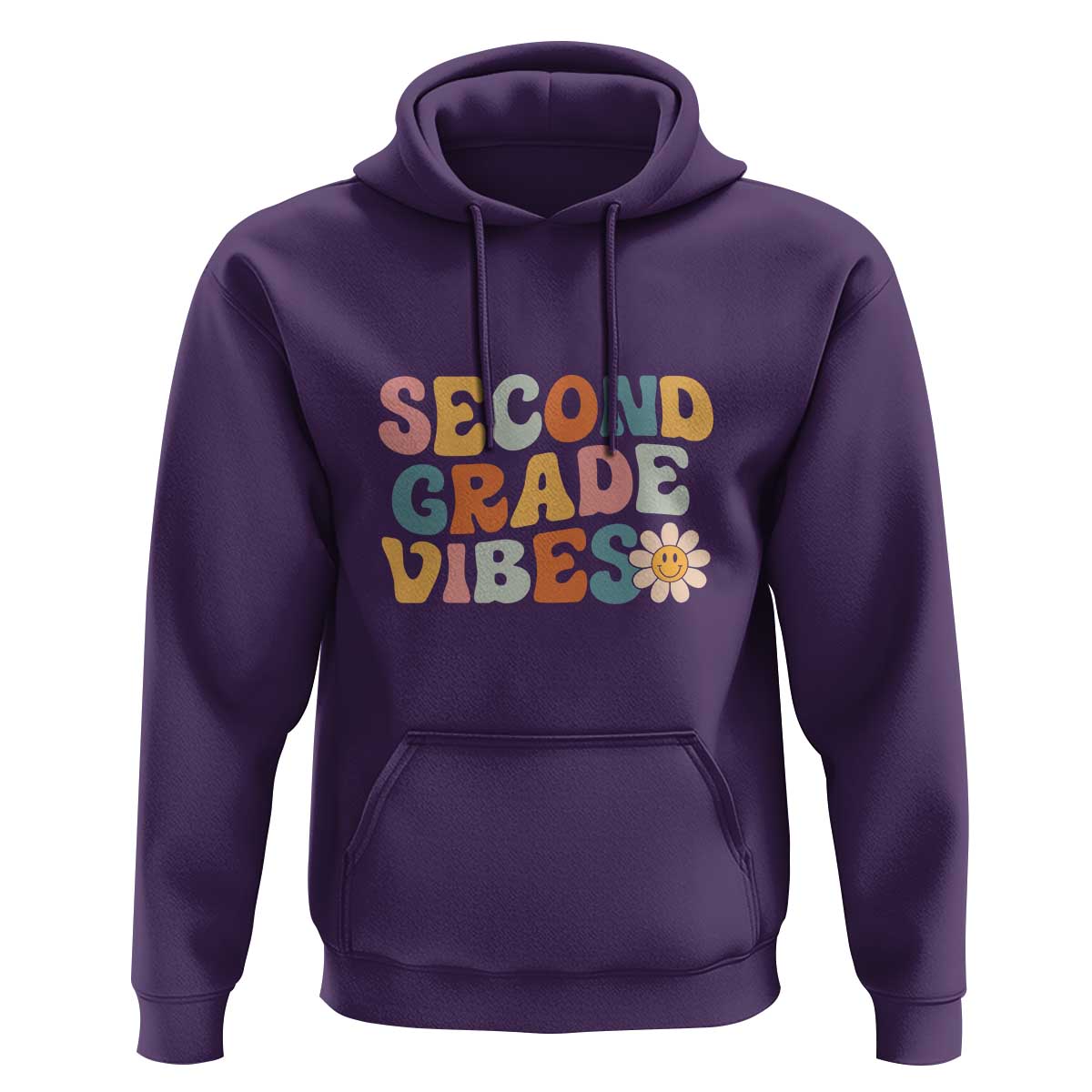Retro Second Grade Vibes Hoodie 2nd Grade Team, 1st Day of School - Wonder Print Shop