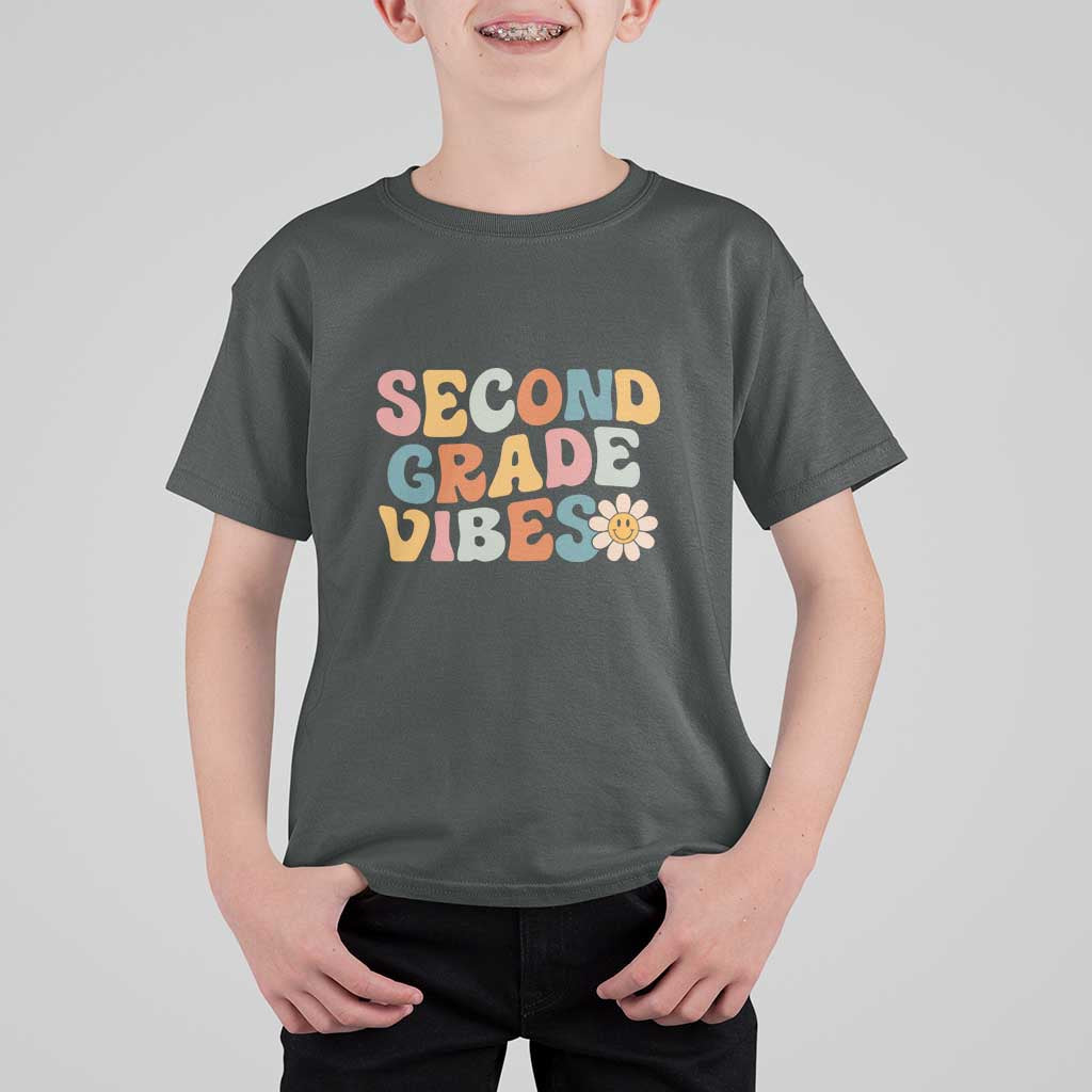 Retro Second Grade Vibes T Shirt For Kid 2nd Grade Team, 1st Day of School